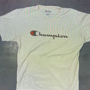 Champion Women's Tee with Logo - White and Black